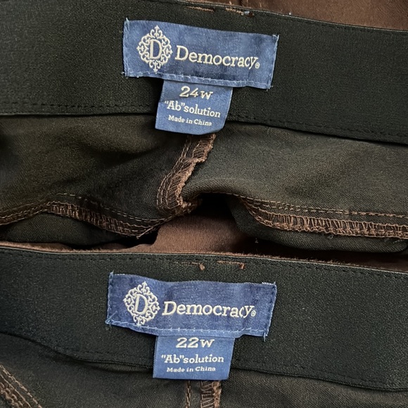 DEMOCRACY Ab"solution® Plus Size Patriot Straight Leg Jeans. - Picture 10 of 12